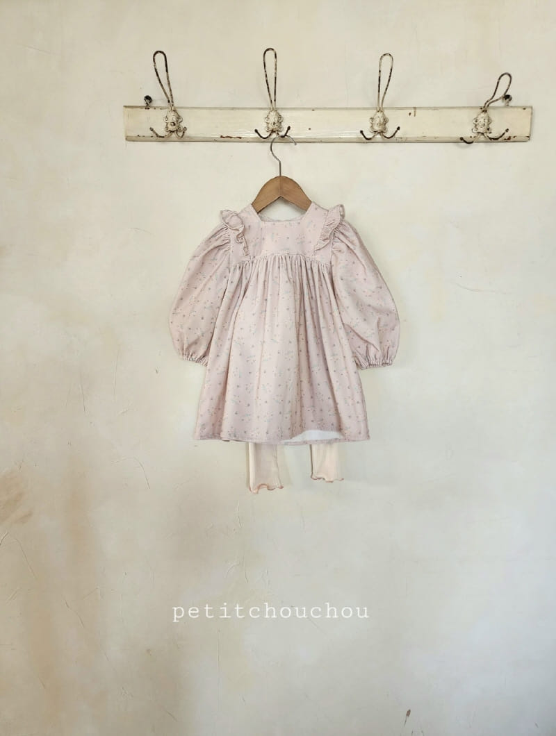 Petit chouchou - Korean Children Fashion - #childofig - Bouquet Rib One-Piece - 2
