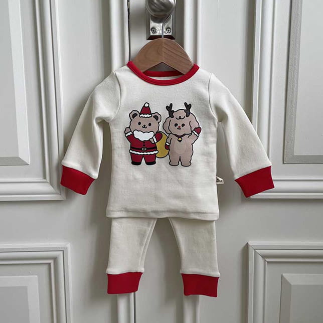 Petitwonnie - Korean Baby Fashion - #babyboutiqueclothing - Santa Rudolph Set