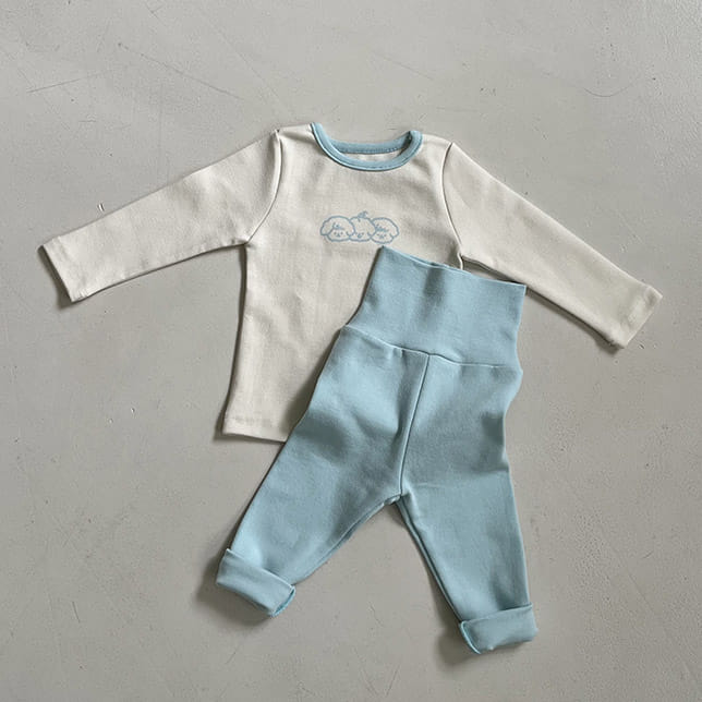Petitwonnie - Korean Baby Fashion - #babyfever - Petite Bichon Colic Prevention Set - 2