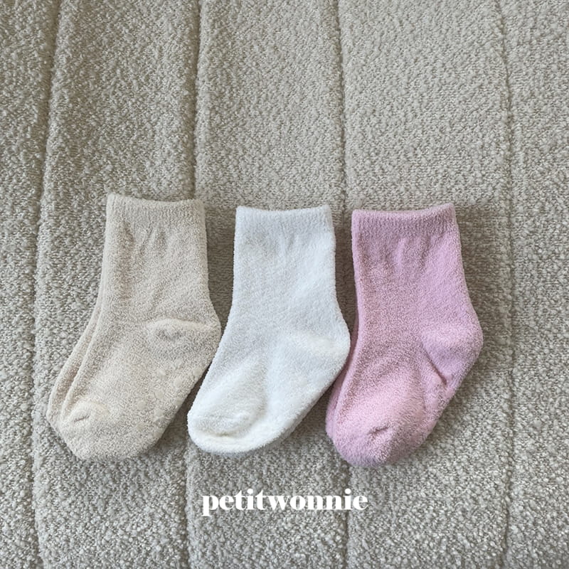 Petitwonnie - Korean Children Fashion - #littlefashionista - Pink Sleep Socks Set