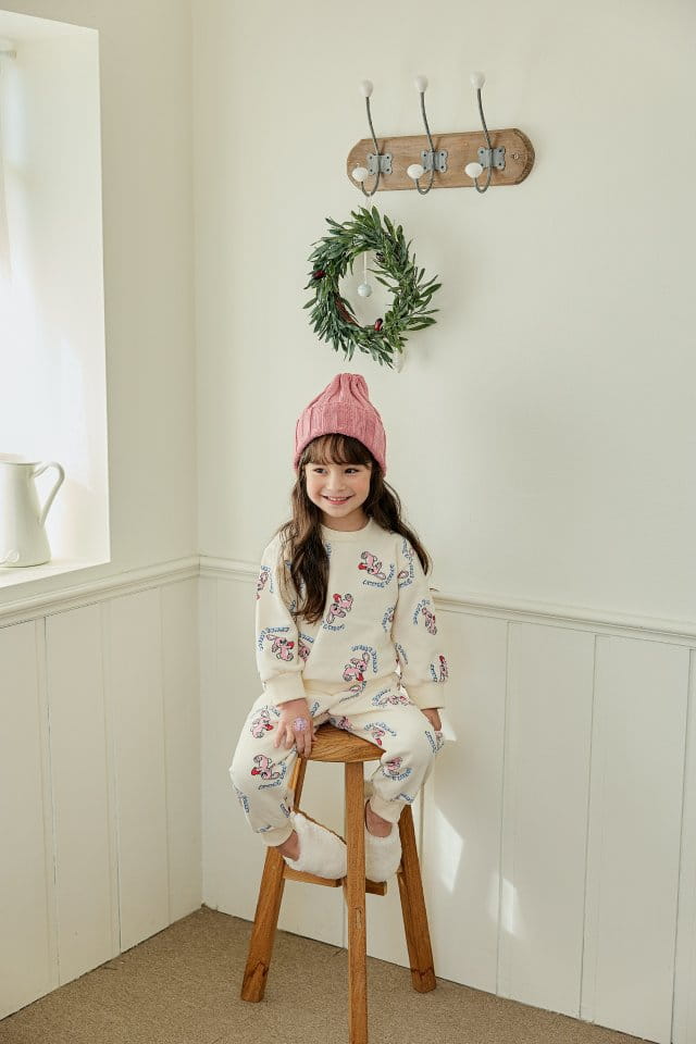 Pink Berry - Korean Children Fashion - #kidsstore - Rabbit Top Bottom Set - 2