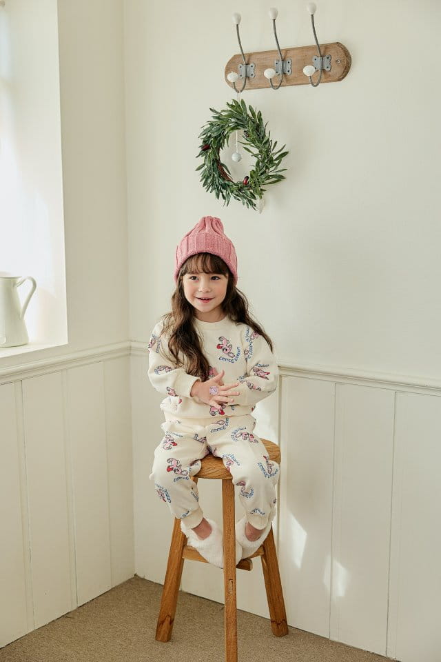 Pink Berry - Korean Children Fashion - #kidzfashiontrend - Rabbit Top Bottom Set - 3