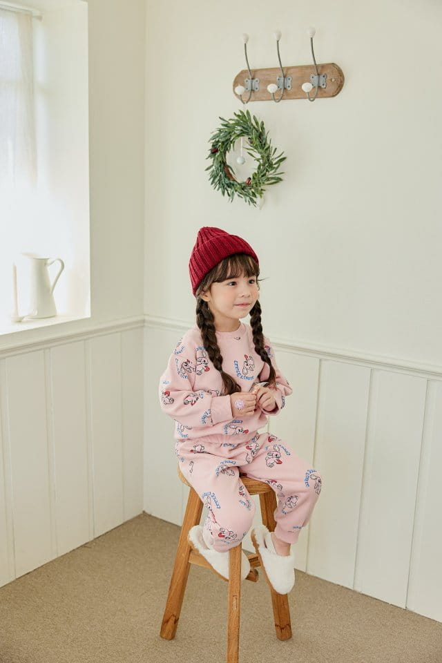 Pink Berry - Korean Children Fashion - #littlefashionista - Rabbit Top Bottom Set - 5