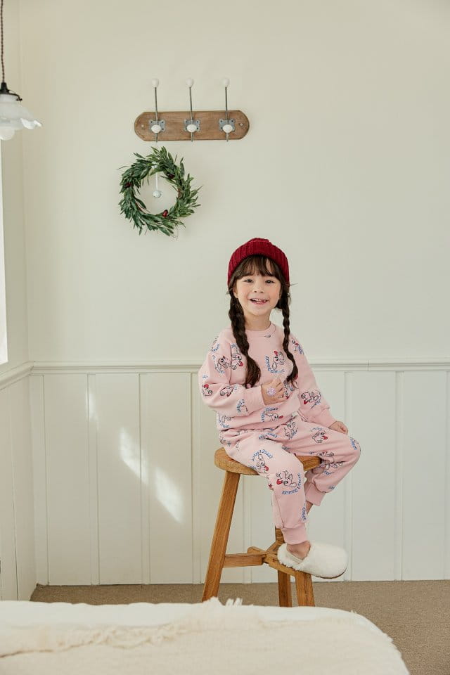 Pink Berry - Korean Children Fashion - #minifashionista - Rabbit Top Bottom Set - 7