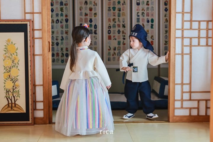 Rica - Korean Children Fashion - #childofig - Girl Rainbow Hanbok - 9