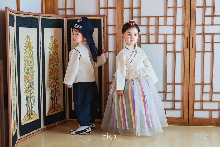 Rica - Korean Children Fashion - #childrensboutique - Girl Rainbow Hanbok - 10