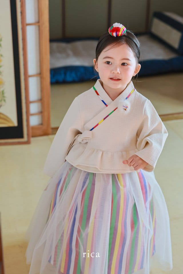Rica - Korean Children Fashion - #magicofchildhood - Girl Rainbow Hanbok - 4