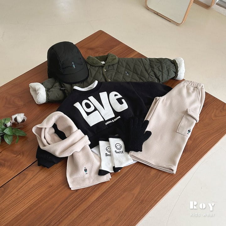 Roy - Korean Children Fashion - #littlefashionista - Love Crop Sweatshirt - 6