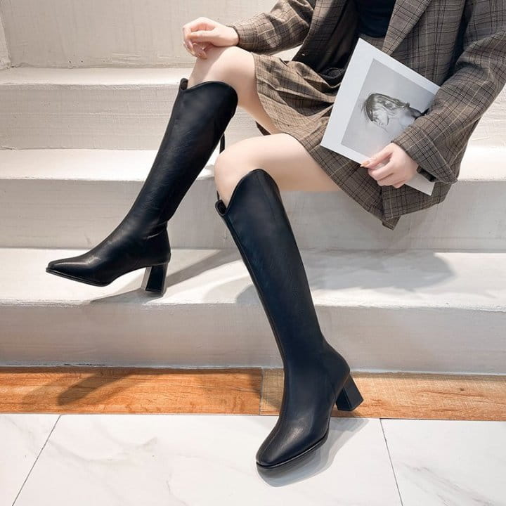Ssangpa - Korean Women Fashion - #momslook - SM 911 Fleece Boots - 3