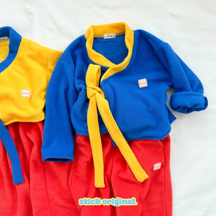 Stick - Korean Baby Fashion - #babylifestyle - Fleece Hanbok - 3