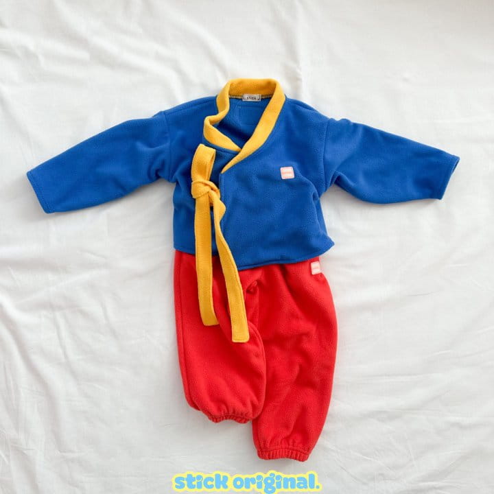 Stick - Korean Baby Fashion - #onlinebabyboutique - Fleece Hanbok - 9