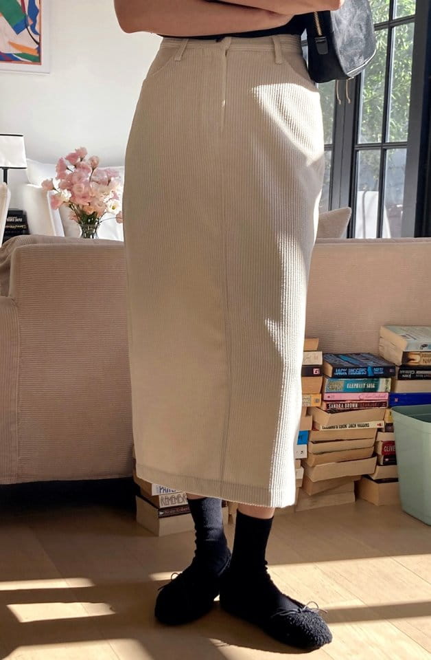 Tahiti - Korean Women Fashion - #momslook - Rib Fleece Skirt - 4