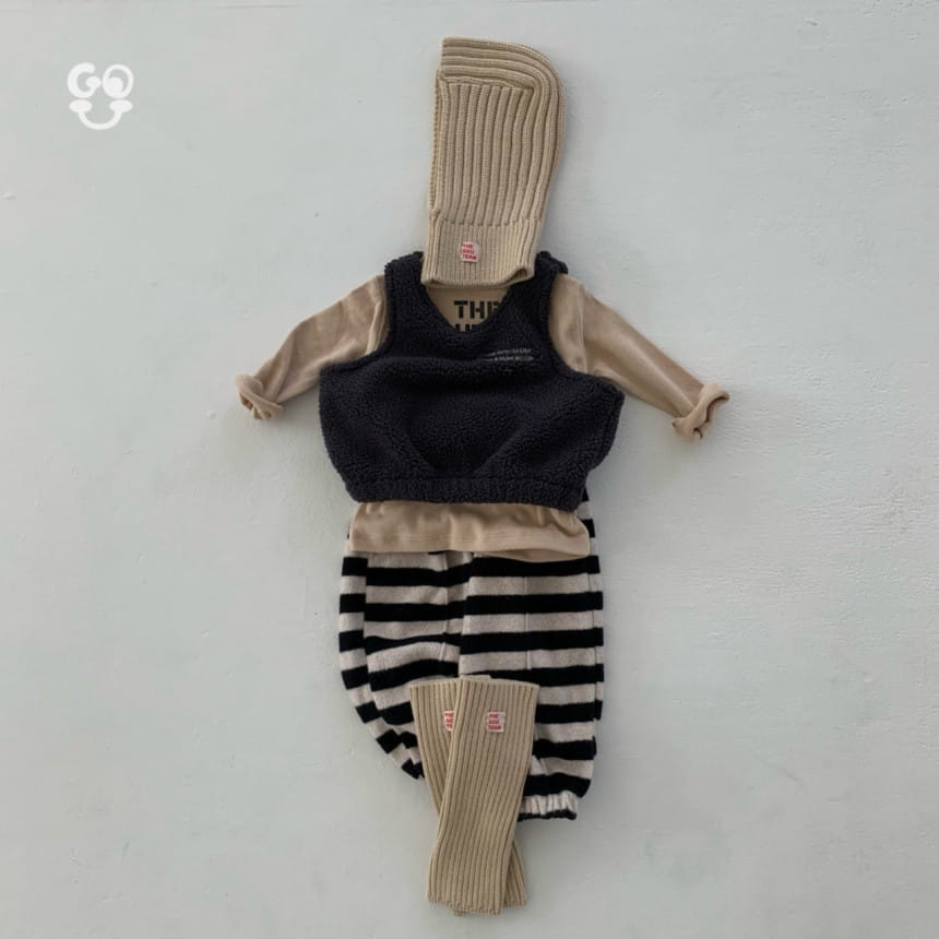 go;u - Korean Baby Fashion - #babyootd - Right Now Sleeveless Shirt - 11