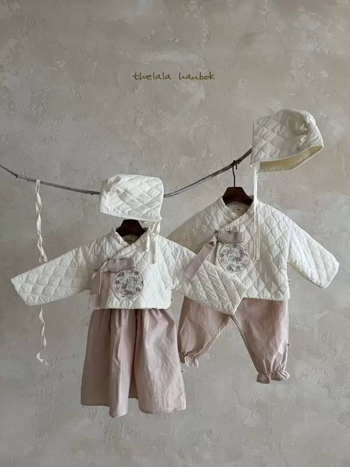 Ping Hanbok Kids Bonnet Set