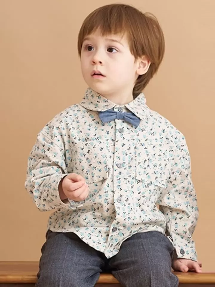 Blue Pansy Flower Shirt