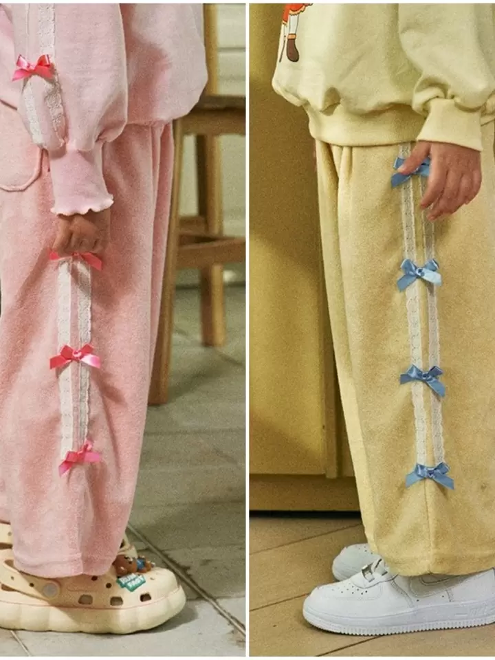 Terry Ribbon Pants