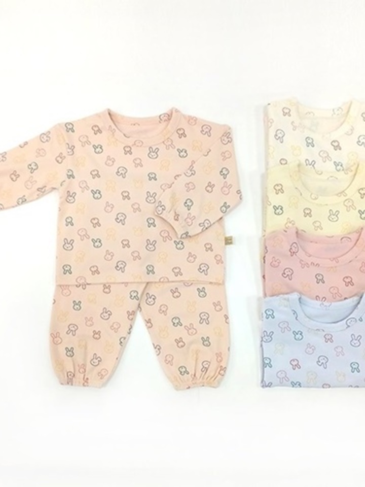 Line Rabbit Top Bottom Set