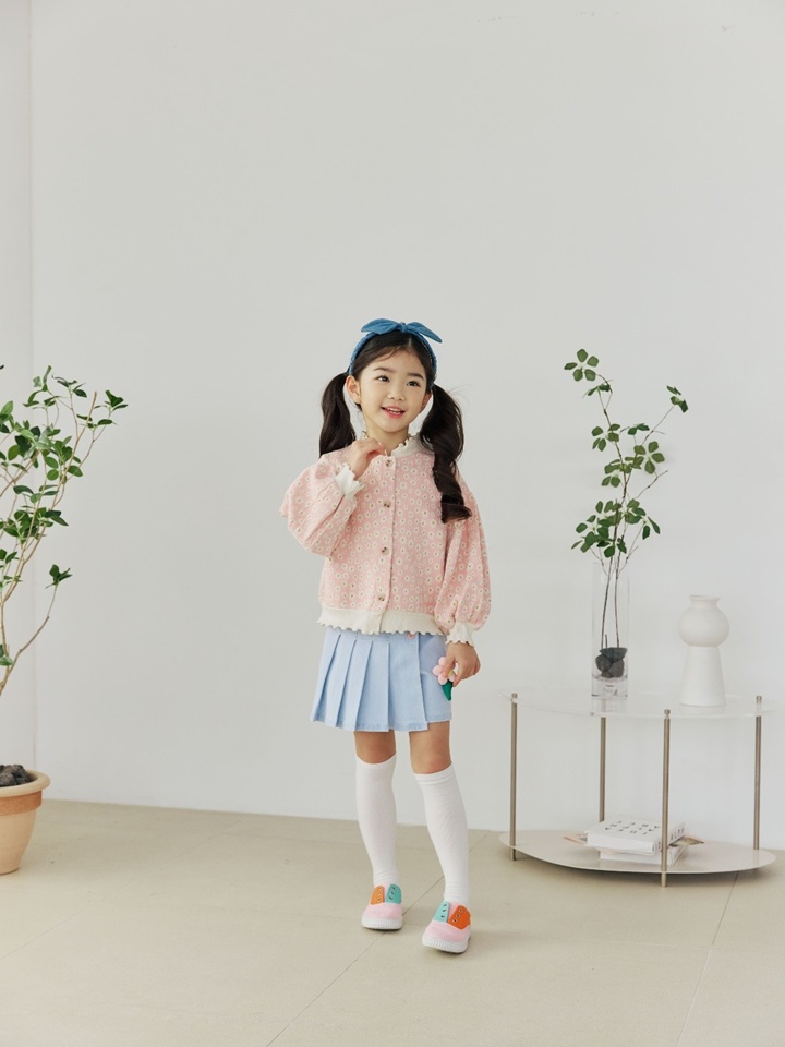 Span Denim Flares Skirt