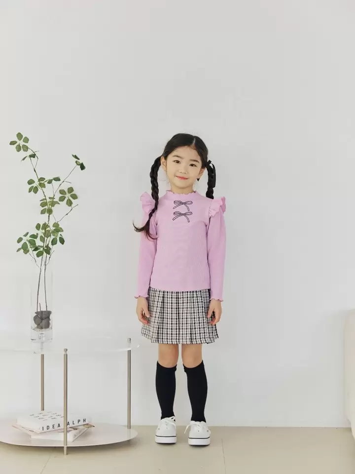Check Flares Skirt