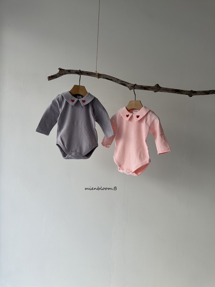 Bebe Heart Embroider Body Suit Bebe Heart Embroider Body Suit