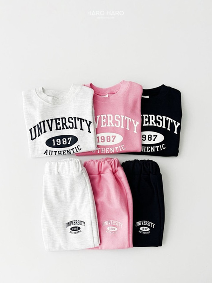 University Top Bottom Set