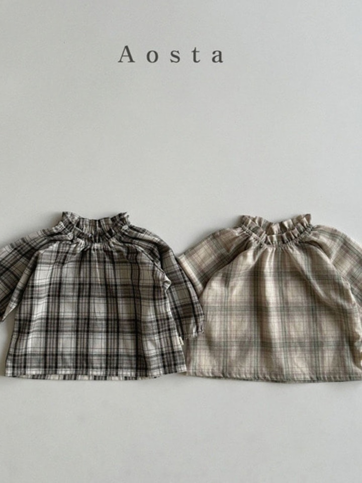 Re Check Blouse