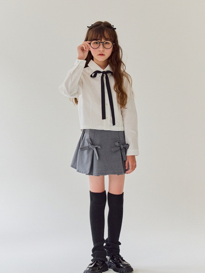 Ribbon Curot Pleated Pants