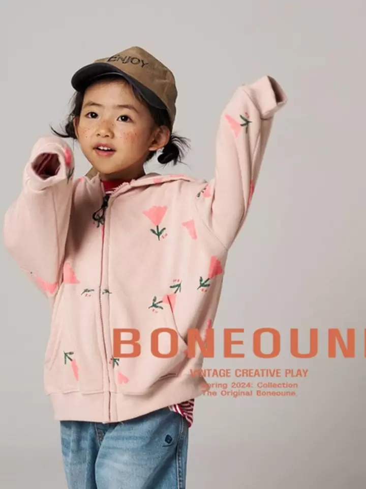 Triangle Flower Hoody Zip Up