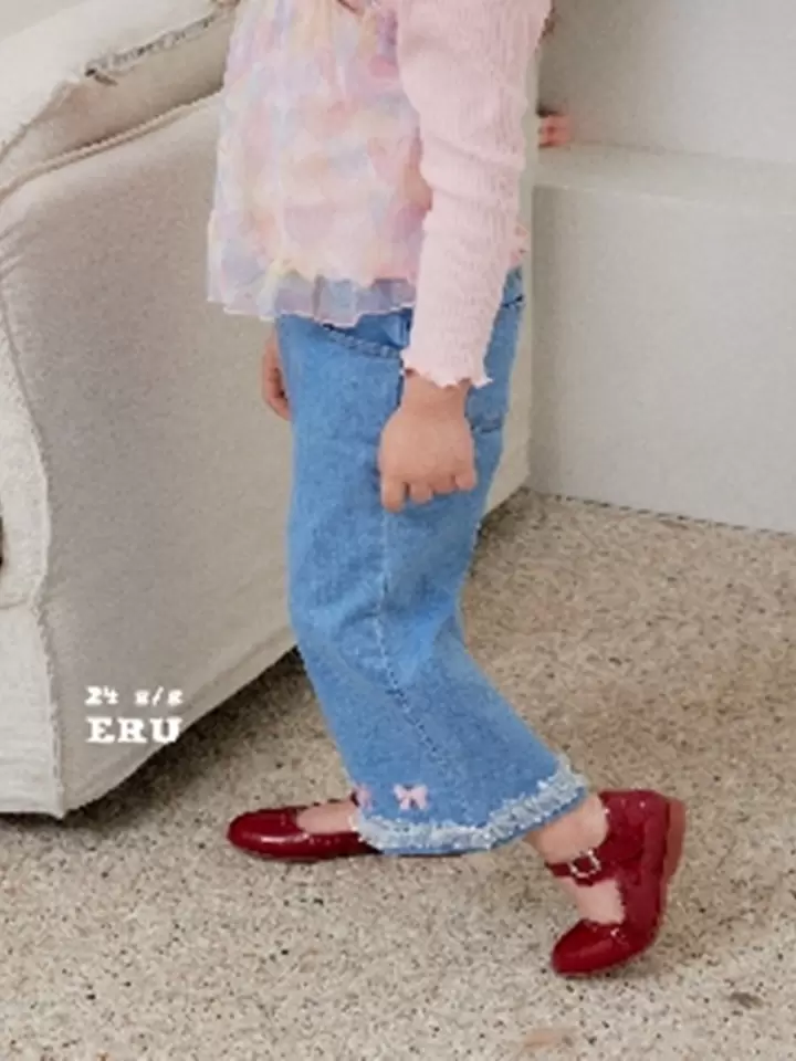 Denim Span Ribbon Pants Denim Span Ribbon Pants