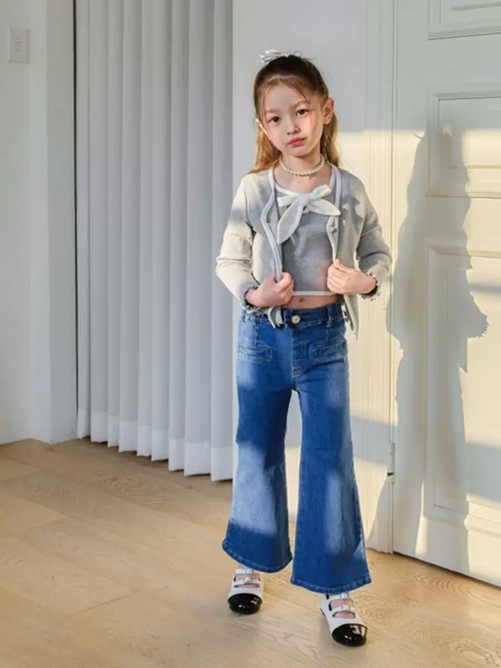 Ddaengo Boots Cut Denim Pants