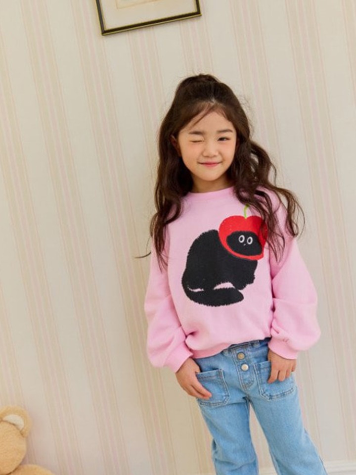 Apple Cat Sweatshirt