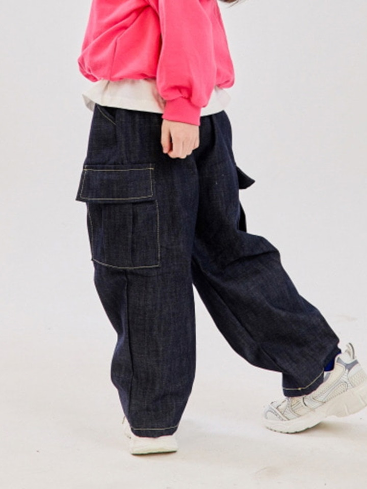 Denim Cargo Pants
