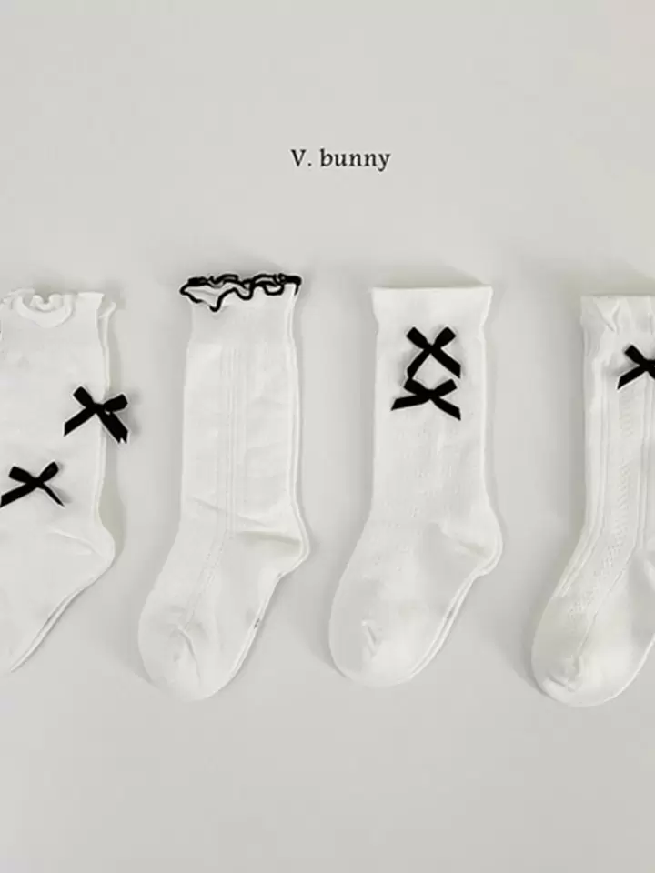 Point Ribbon Socks Set