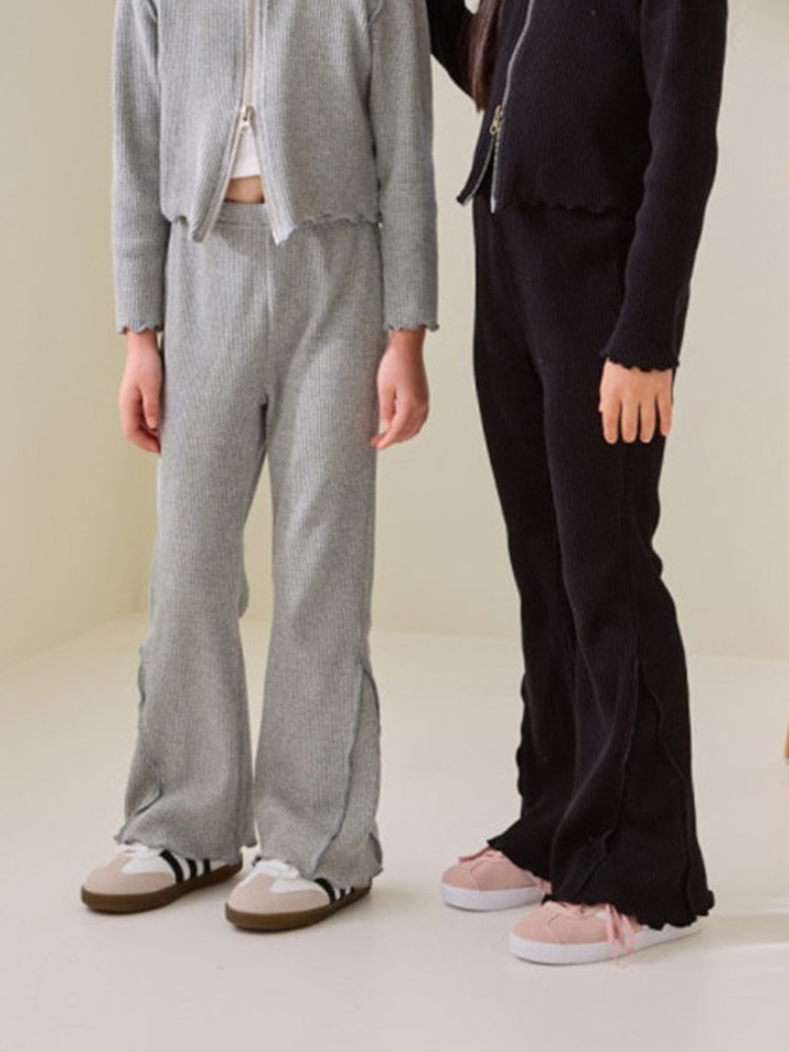 Side Slit Boots Cut Pants