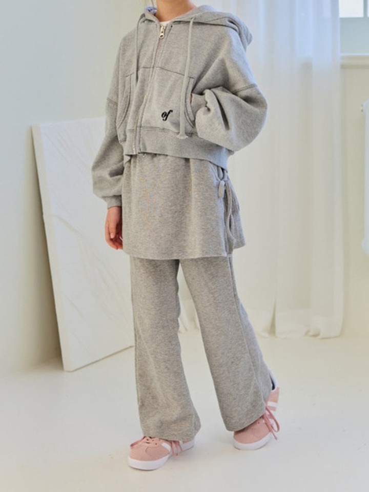 Terry Wrap Boots Cut Pants