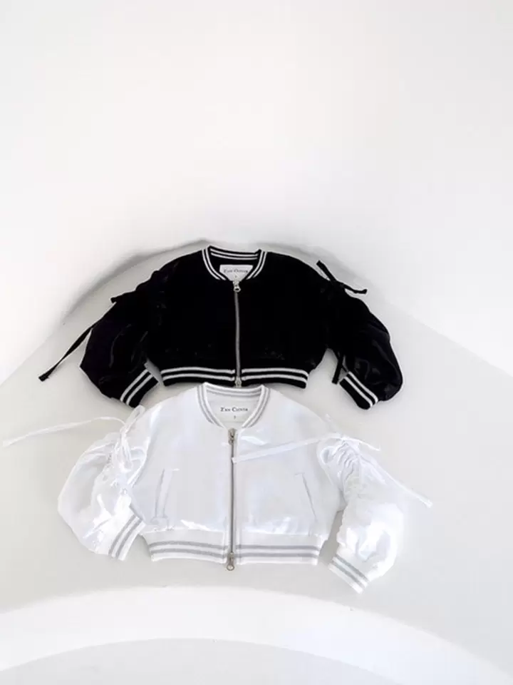 Shine Shirring Zip Up Shine Shirring Zip Up