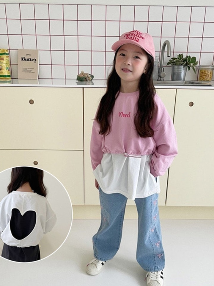 Merci Heart Sweatshirt