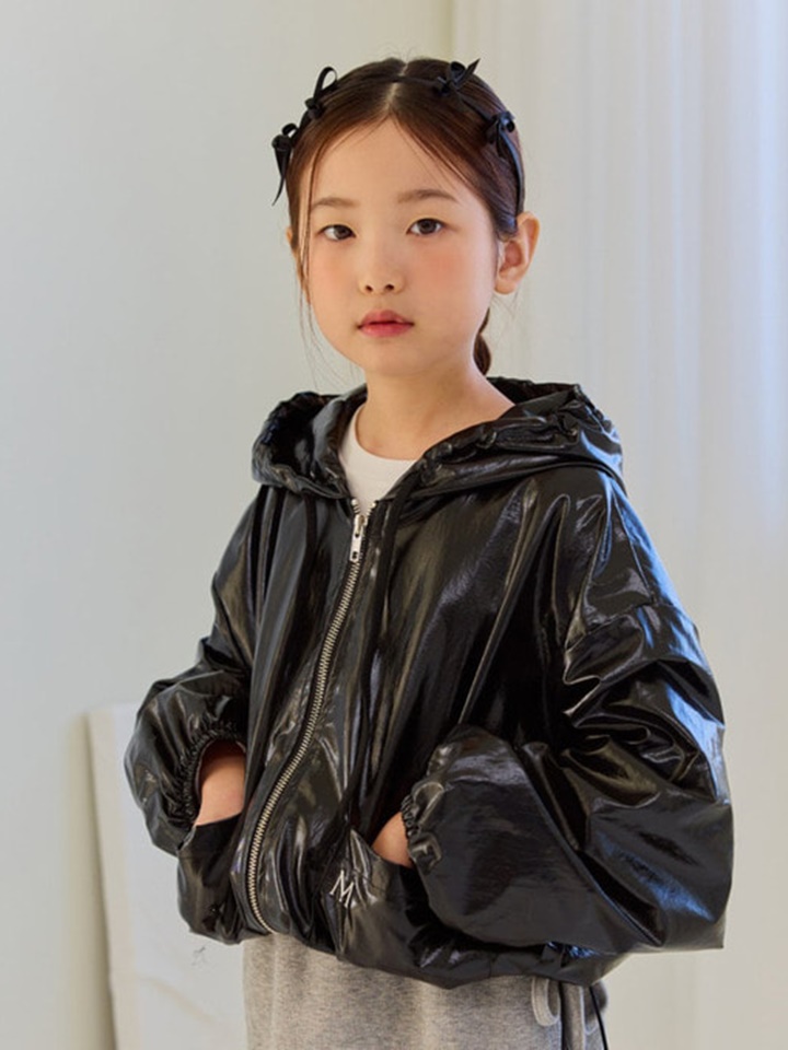 Glossy Coating Hoody Jumper