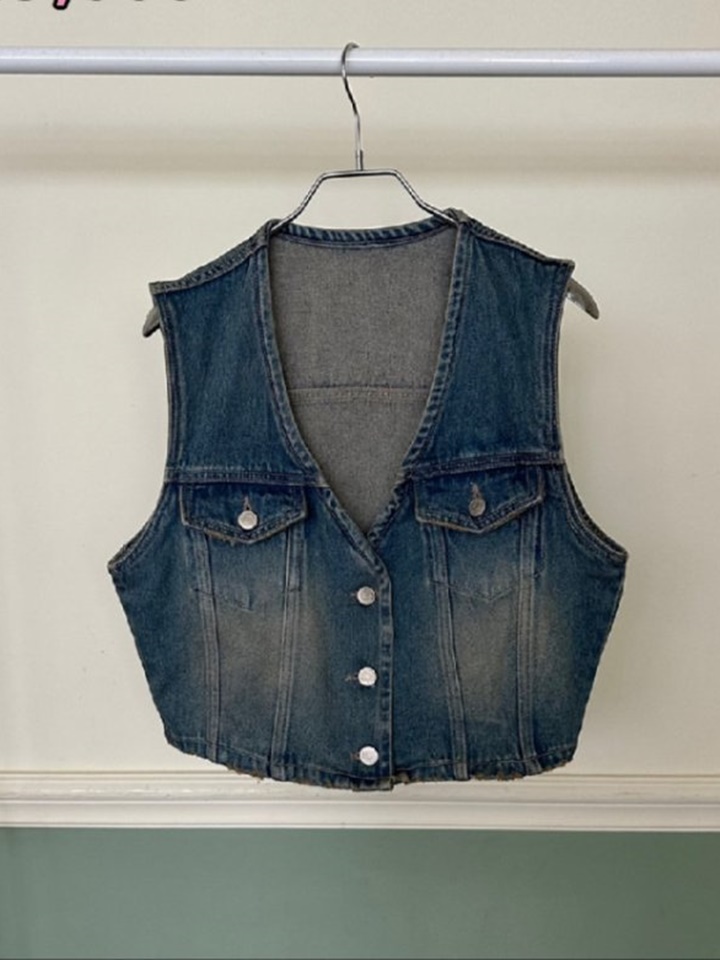 Pocket Denim Vest Pocket Denim Vest