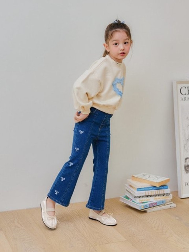 Ribbon Embroidery Denim