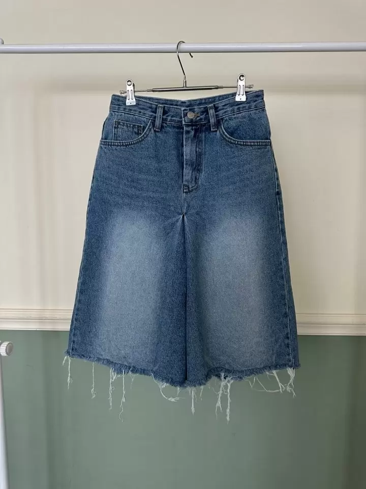 Cutting Skirt Denim Pants Cutting Skirt Denim Pants