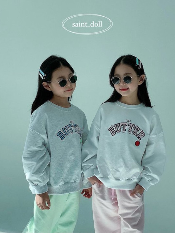 Butter Embreoidery Sweatshirt With Mom Butter Embreoidery Sweatshirt With Mom