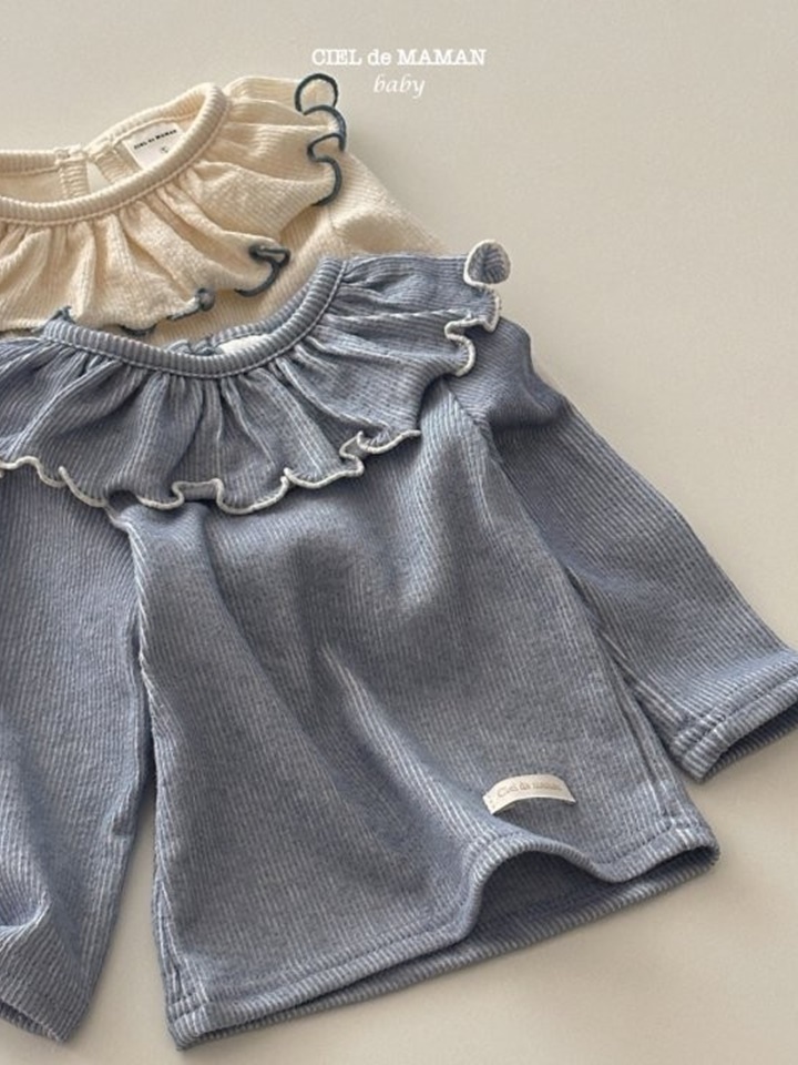 Rib Frill Tee Rib Frill Tee