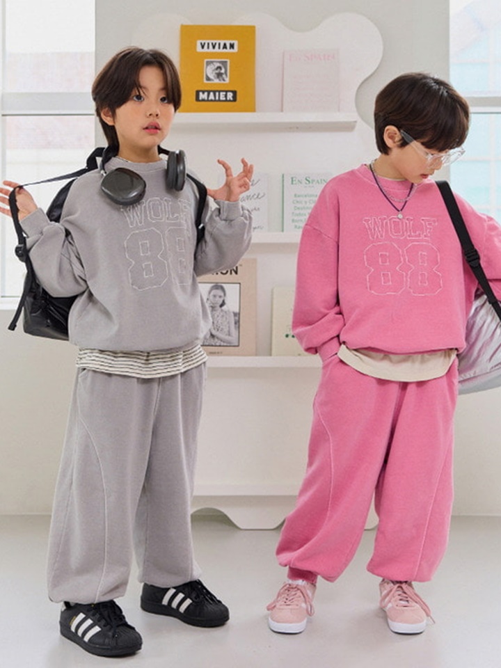 Wolf Dyeing Jogger Pants