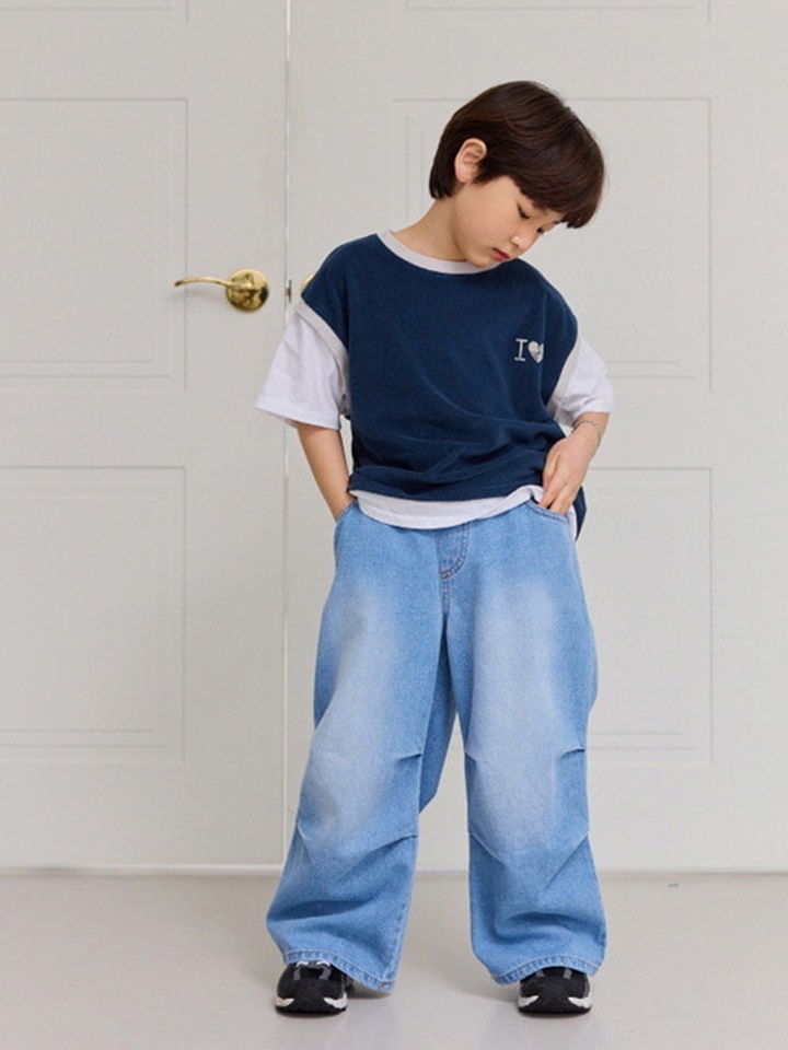 Damage Wrinkle Denim Pants