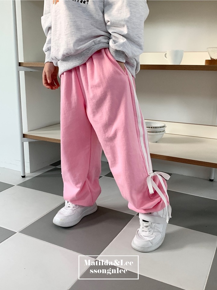 Ribbon Tape Jogger Pants