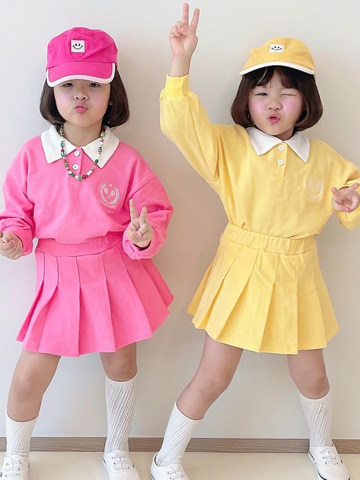 PK Skirt Top Bottom Set