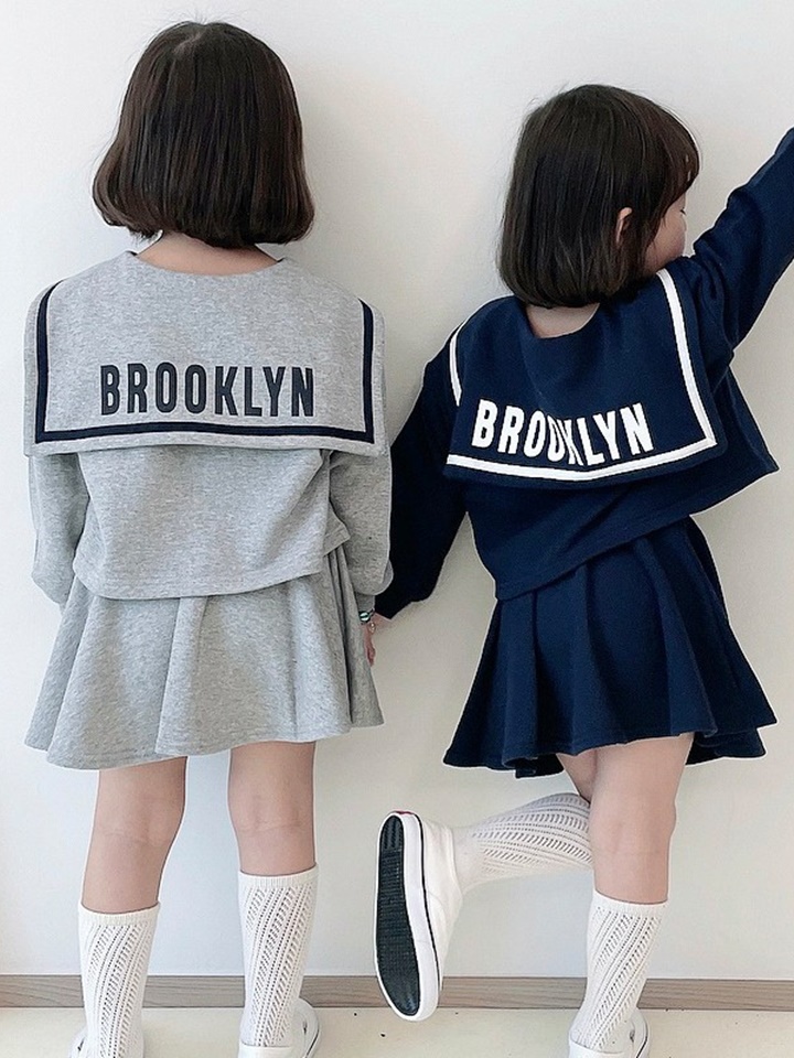 Sailor Skirt Top Bottom Set