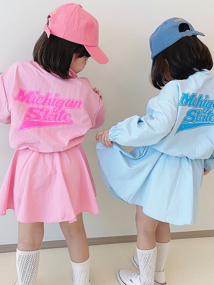 Anorak Skirt Top Bottom Set