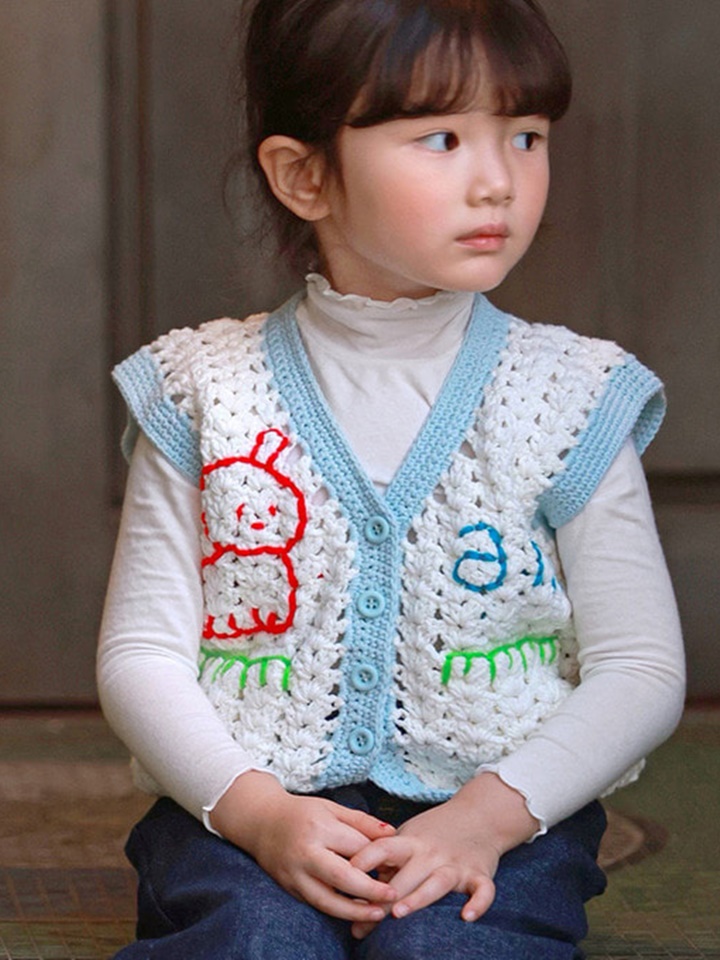 Hand Made Knit Vest